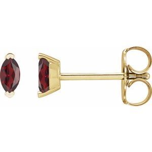 Kazi Luxury 14k Yellow Gold Natural Mozambique Garnet Earrings 217$